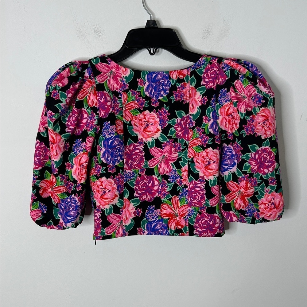 Zara Floral Crop Top NWT - Picture 5 of 7